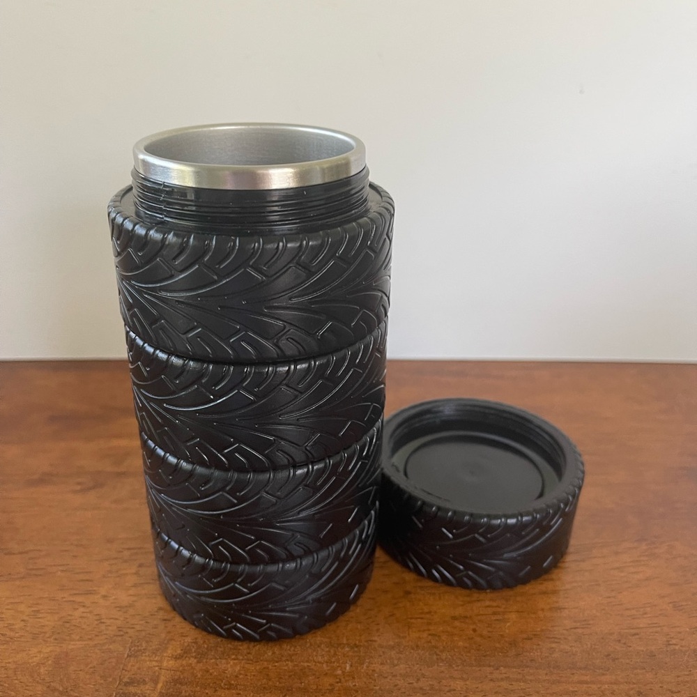 Car Rim Wheel Tire Insulated Stainless Steel Thermos Coffee Mug
